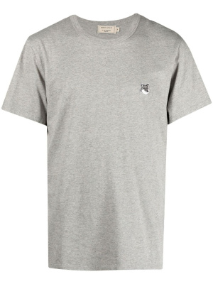 

Fox-appliqué crewneck T-shirt, Maison Kitsuné Fox-appliqué crewneck T-shirt