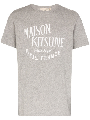 

Palais Royal logo-print cotton T-shirt, Maison Kitsuné Palais Royal logo-print cotton T-shirt