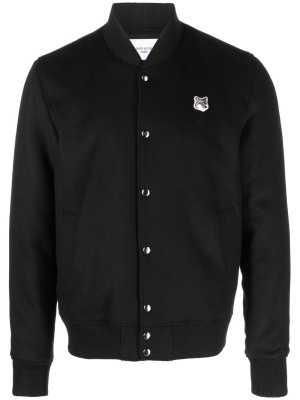

Fox-motif bomber jacket, Maison Kitsuné Fox-motif bomber jacket