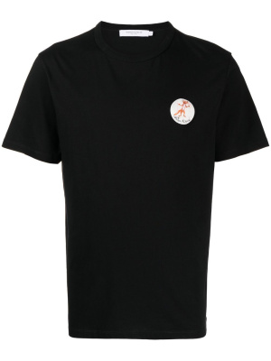 

Logo-patch cotton T-shirt, Maison Kitsuné Logo-patch cotton T-shirt