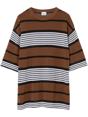 

Stripe-print oversized T-shirt, Burberry Stripe-print oversized T-shirt