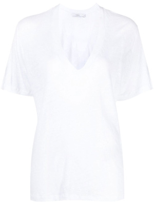 

V-neck linen T-shirt, IRO V-neck linen T-shirt