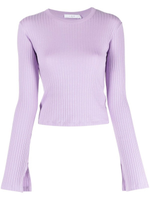 

Bell- sleeves ribbed top, IRO Bell- sleeves ribbed top