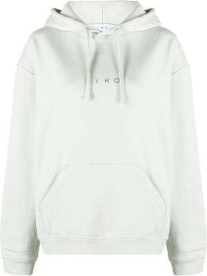 

Logo-print cotton hoodie, IRO Logo-print cotton hoodie