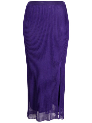 

Ribbed side-slit skirt, IRO Ribbed side-slit skirt