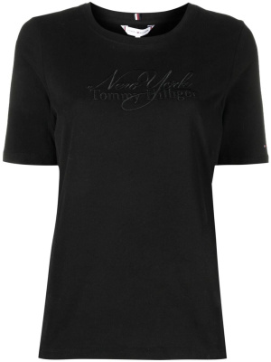 

Logo-embroidered T-shirt, Tommy Hilfiger Logo-embroidered T-shirt