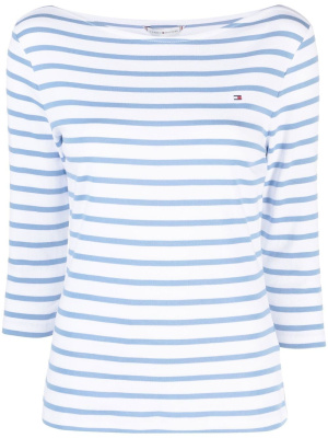 

Stripe-print cotton top, Tommy Hilfiger Stripe-print cotton top