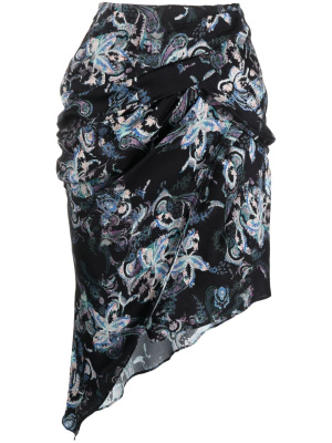 

High-waisted asymmetrical skirt, IRO High-waisted asymmetrical skirt