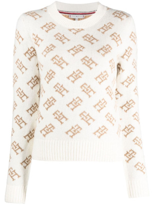 

Monogram-pattern knit jumper, Tommy Hilfiger Monogram-pattern knit jumper