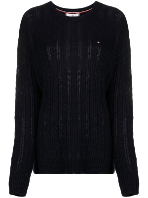 

Soft-wool cable-knit jumper, Tommy Hilfiger Soft-wool cable-knit jumper