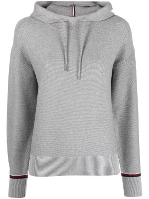 

Stripe-detail knitted hoodie, Tommy Hilfiger Stripe-detail knitted hoodie