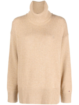 

Wool-blend roll-neck jumper, Tommy Hilfiger Wool-blend roll-neck jumper