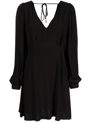 

Puff-sleeve V-neck flared dress, Tommy Hilfiger Puff-sleeve V-neck flared dress