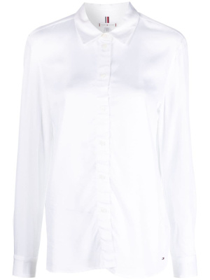 

Long-sleeved satin shirt, Tommy Hilfiger Long-sleeved satin shirt