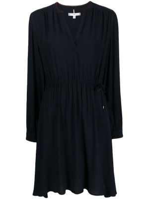 

Ruched V-neck long-sleeved dress, Tommy Hilfiger Ruched V-neck long-sleeved dress