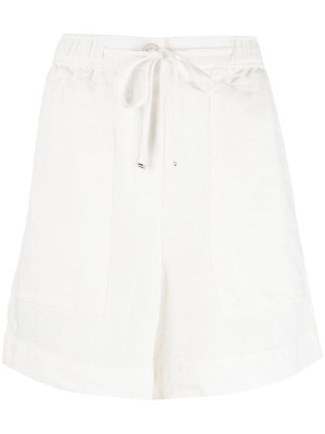 

High-waisted drawstring linen shorts, Tommy Hilfiger High-waisted drawstring linen shorts