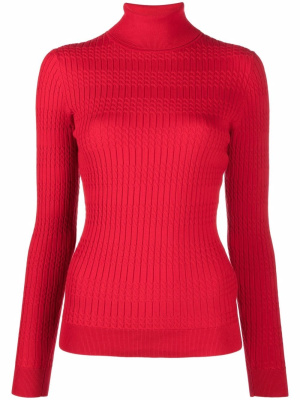 

Cable-knit roll-neck jumper, Tommy Hilfiger Cable-knit roll-neck jumper