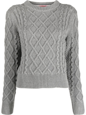 

Cable-knit cotton-blend jumper, Tommy Hilfiger Cable-knit cotton-blend jumper