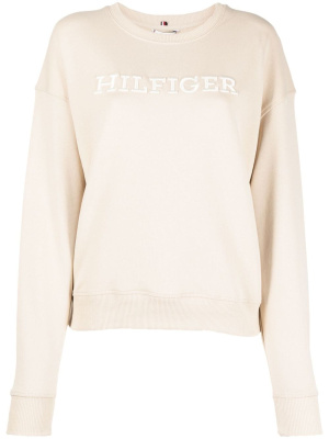 

Logo-print cotton sweatshirt, Tommy Hilfiger Logo-print cotton sweatshirt