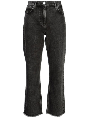 

Fringed-edge cropped jeans, IRO Fringed-edge cropped jeans