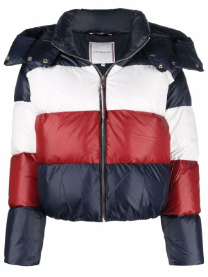 

Striped padded puffer jacket, Tommy Hilfiger Striped padded puffer jacket