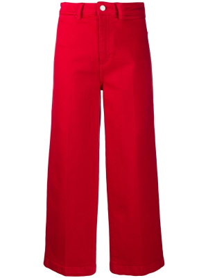 

Cropped wide-leg trousers, Tommy Hilfiger Cropped wide-leg trousers