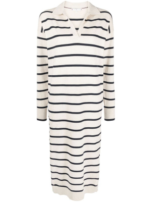 

Striped long-sleeved midi dress, Tommy Hilfiger Striped long-sleeved midi dress