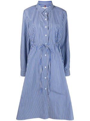 

Stripe mid-length shirt dress, Tommy Hilfiger Stripe mid-length shirt dress
