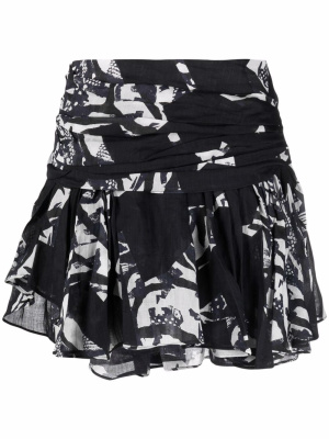 

Hernan abstract-print mini skirt, IRO Hernan abstract-print mini skirt