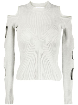 

Cut-out ribbed blouse, IRO Cut-out ribbed blouse