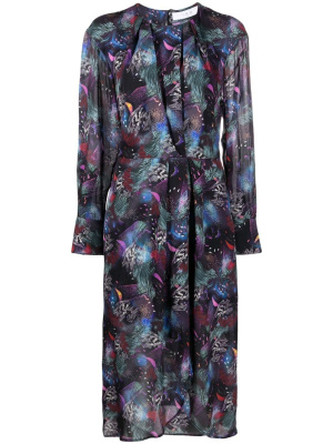 

All-over graphic-print midi dress, IRO All-over graphic-print midi dress