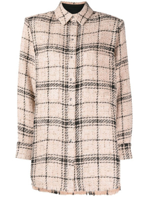 

Check-print bouclé shirt, IRO Check-print bouclé shirt