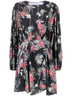 

Floral fitted-waist mini dress, IRO Floral fitted-waist mini dress