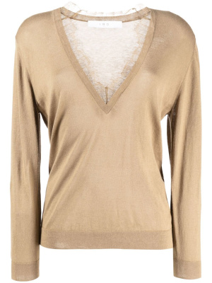 

Lace-trim detail jumper, IRO Lace-trim detail jumper