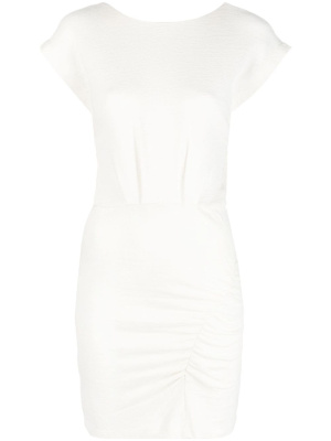 

V-back ruched minidress, IRO V-back ruched minidress