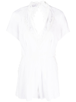 

Open-back short-sleeve playsuit, IRO Open-back short-sleeve playsuit