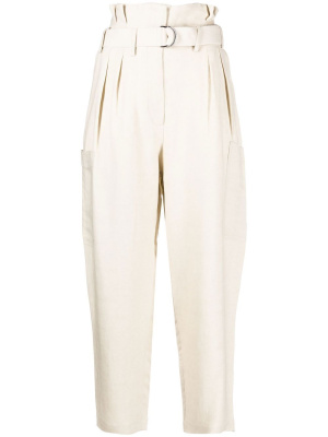 

Masit paperbag-waist cropped trousers, IRO Masit paperbag-waist cropped trousers