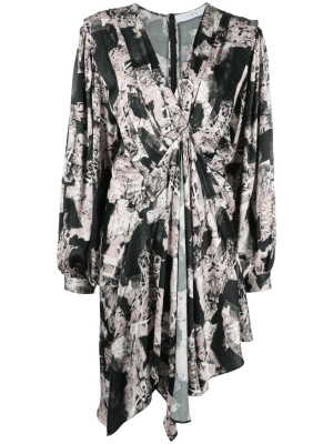 

Nirveli printed asymmetric mini dress, IRO Nirveli printed asymmetric mini dress