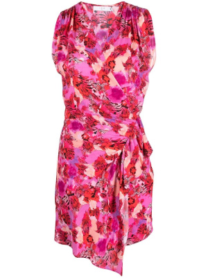 

Floral-print sleeveless short dress, IRO Floral-print sleeveless short dress