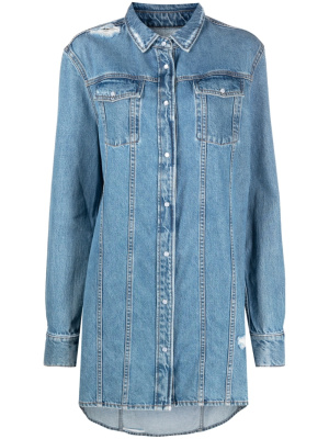 

Long denim shirt jacket, IRO Long denim shirt jacket