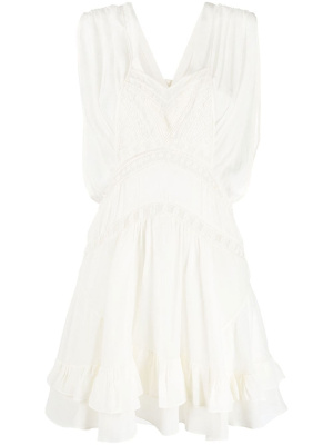 

Sleeveless ruffle-hem short dress, IRO Sleeveless ruffle-hem short dress