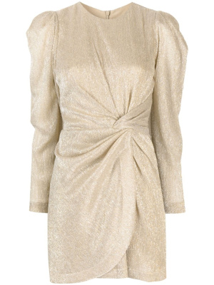 

Twist-detail Lurex minidress, IRO Twist-detail Lurex minidress