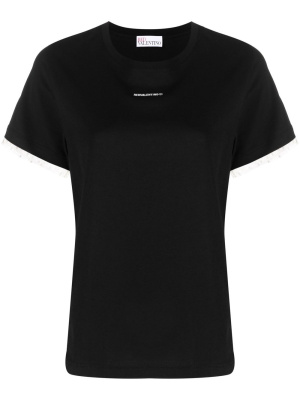 

Tulle-trim short-sleeved T-shirt, RED Valentino Tulle-trim short-sleeved T-shirt