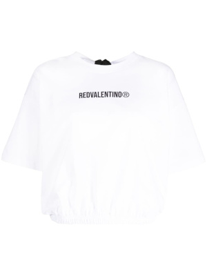 

Logo-print short-sleeve T-shirt, RED Valentino Logo-print short-sleeve T-shirt