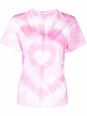 

Tie-dye heart pattern T-shirt, RED Valentino Tie-dye heart pattern T-shirt