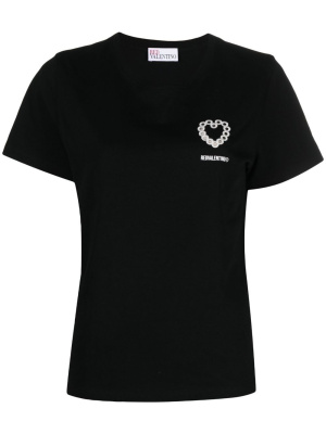

Logo-print short-sleeved T-shirt, RED Valentino Logo-print short-sleeved T-shirt