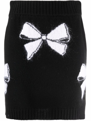 

Intarsia bow-print skirt, RED Valentino Intarsia bow-print skirt
