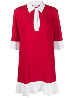 

Half-sleeve colourblock mini dress, RED Valentino Half-sleeve colourblock mini dress