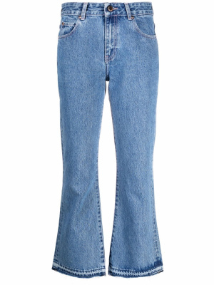 

Cropped flared jeans, RED Valentino Cropped flared jeans