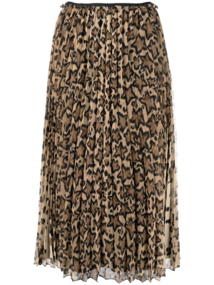 

Star-print pleated skirt, RED Valentino Star-print pleated skirt